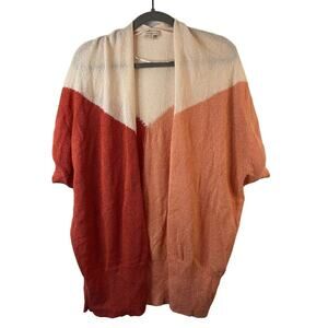 Skies and Blue Pink Open Front Cardigan Size Medium